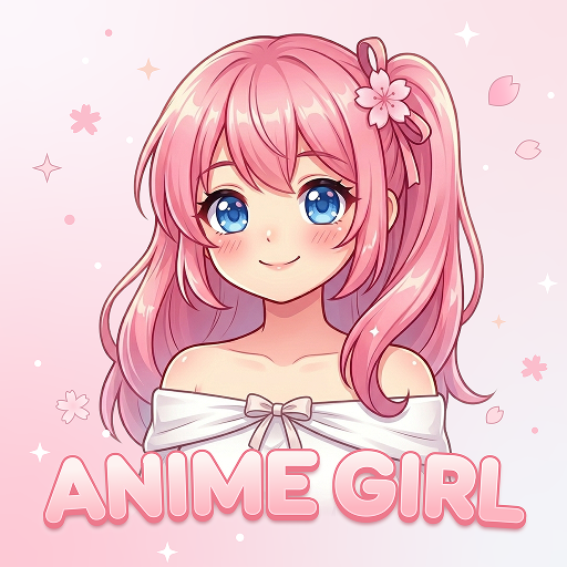 AI Cute Anime Girl Wallpaper