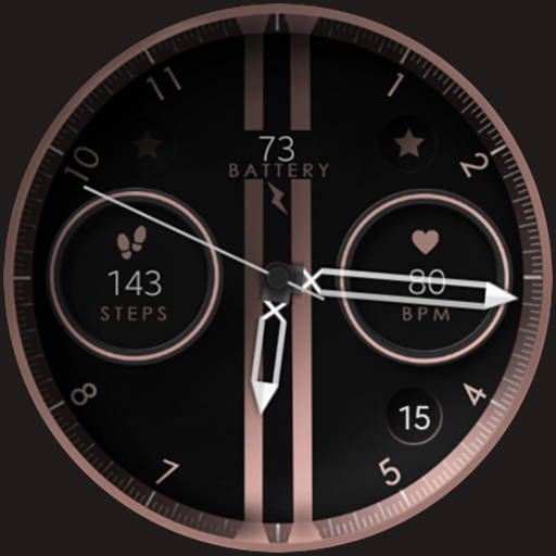 Bronze Analog Watch Face