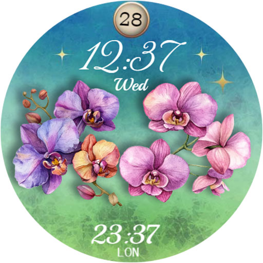 WB Flower Garden Watch Face