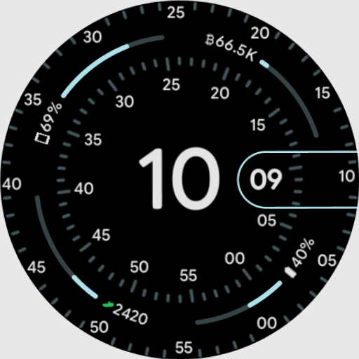 Pixel 4's Concentric Watchface