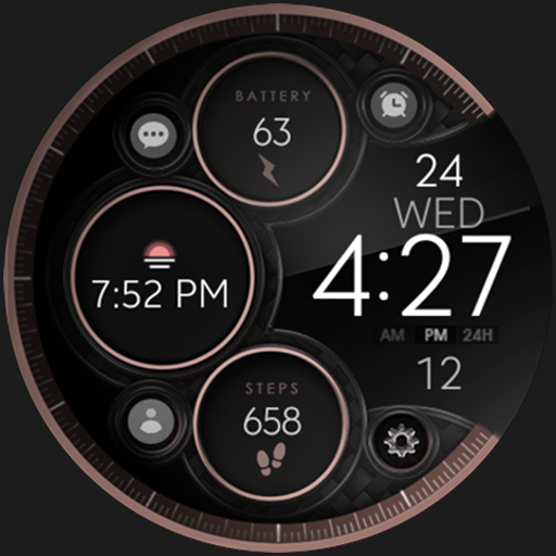 Dream 122 digital watch face