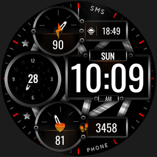 Dream 105 - Digital watch face