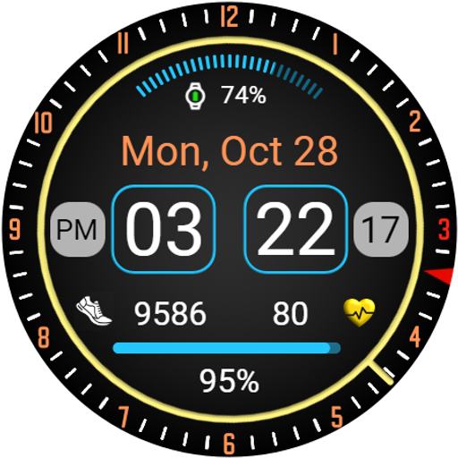 Iris505 Digital Watch Face