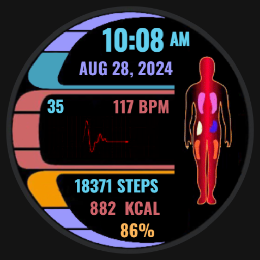 TrekBioHealth Watchface