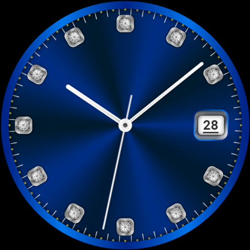 CWF018 Blue Watch Face