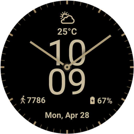 Golden Age Watch Face