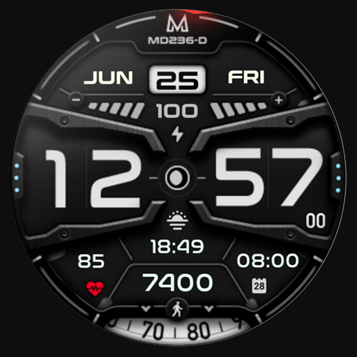 MD236D Digital watch face