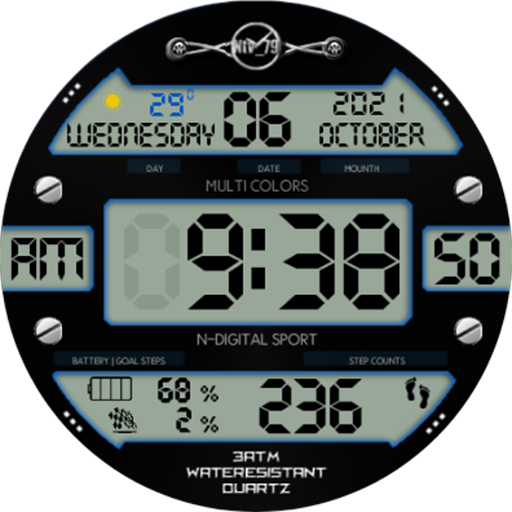 NTV517 - Digital watch face