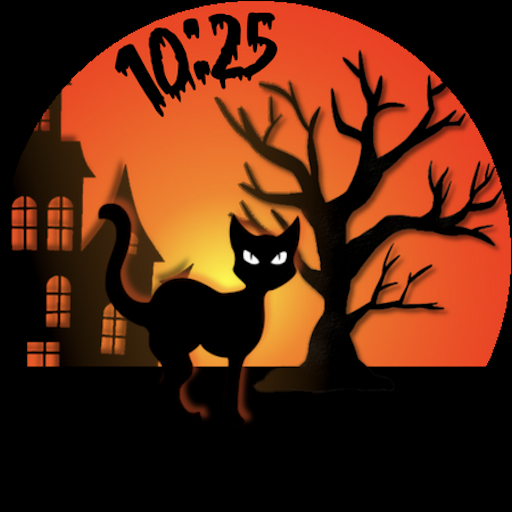 Halloween Cat Watch Face