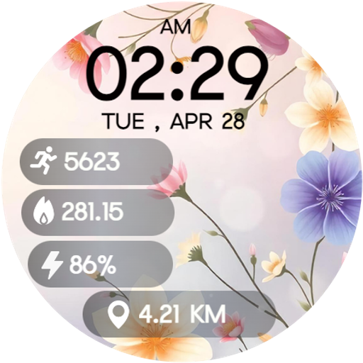 Floral Minimal WatchFace