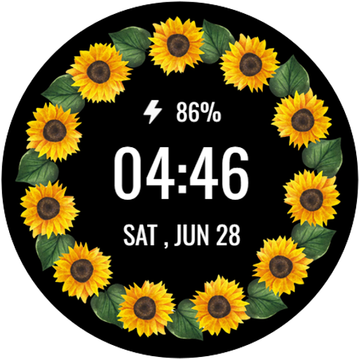 Elegant Sunflower Bloom Watch