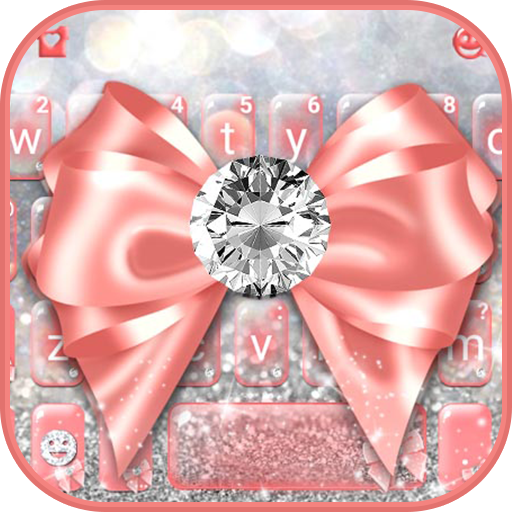 Pink Diamond Bow Keyboard Them