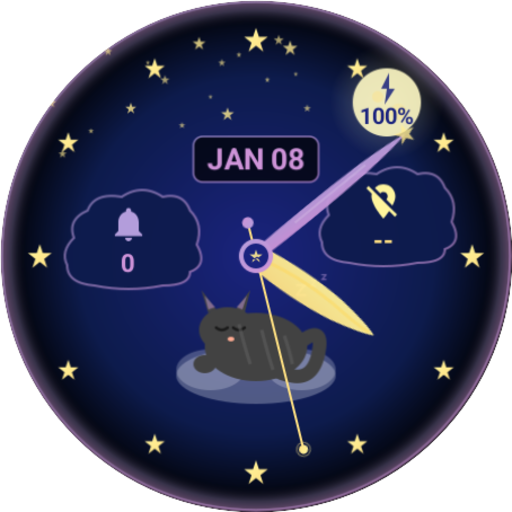 Sleepy Cat - watch face
