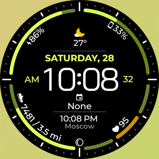 Analog & Digital watch face