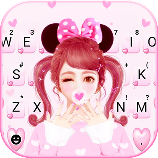 Pink Bow Girl Live Keyboard Ba