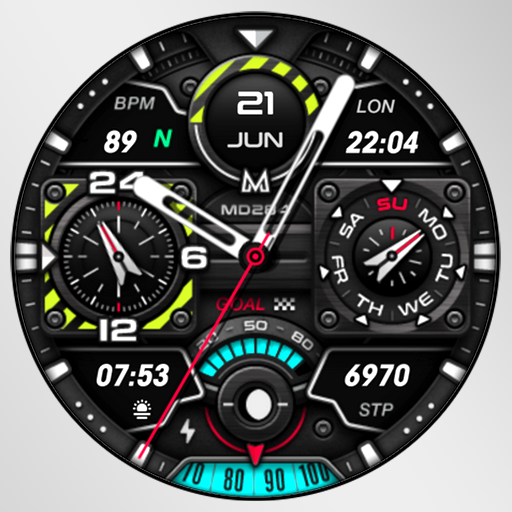 MD284 Analog watch face