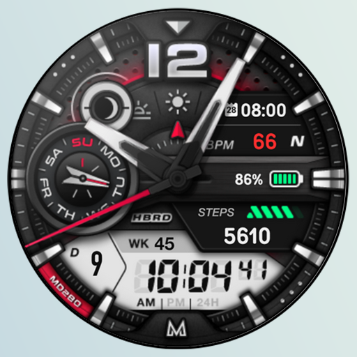 MD280 Analog watch face