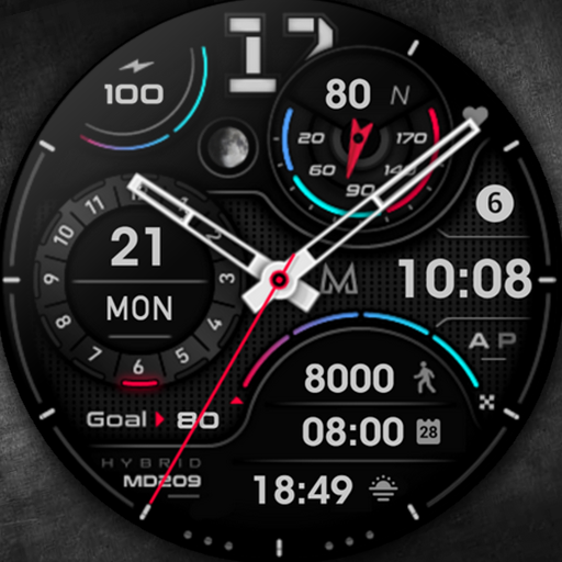 MD209 Analog watch face