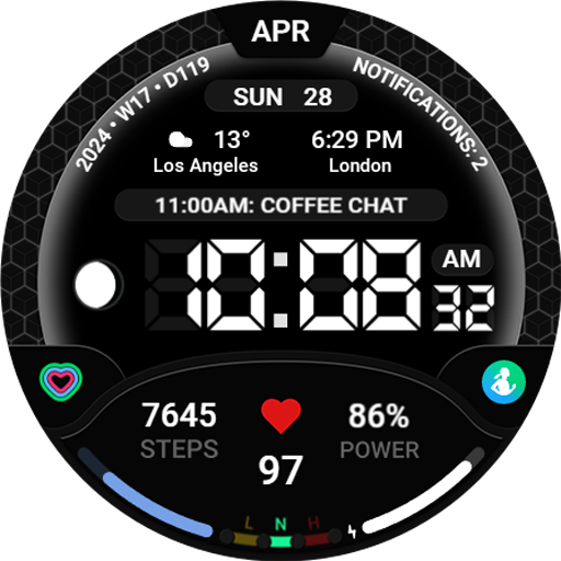 TVV Digital 3 Watch Face