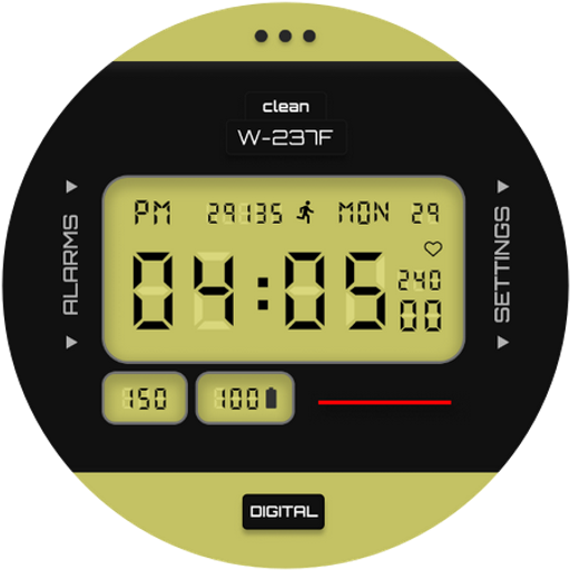 Minimalist Digital Retro Watch