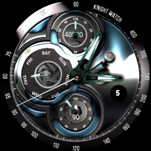 Red Metal Watch Face