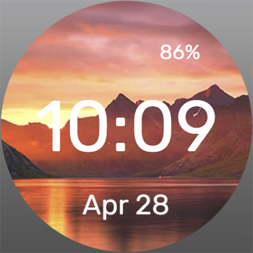 Red Mountains - Watch Face