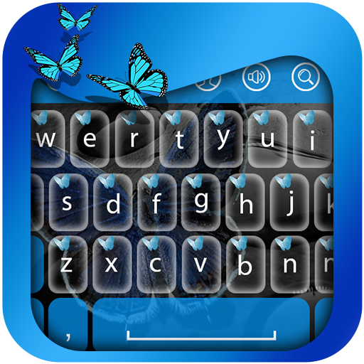 Blue Butterfly Keyboard