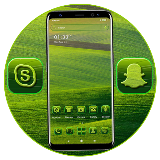 Green Field Launcher Theme