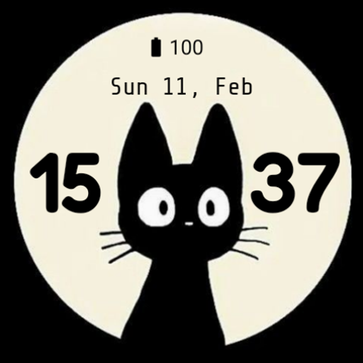 Black Meaw Watch face