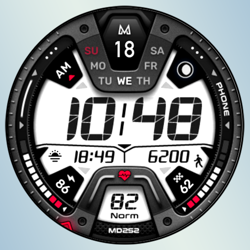 MD252 Digital watch face