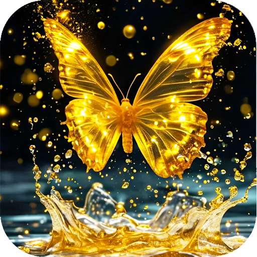 Glowing Butterfly Wallpaper