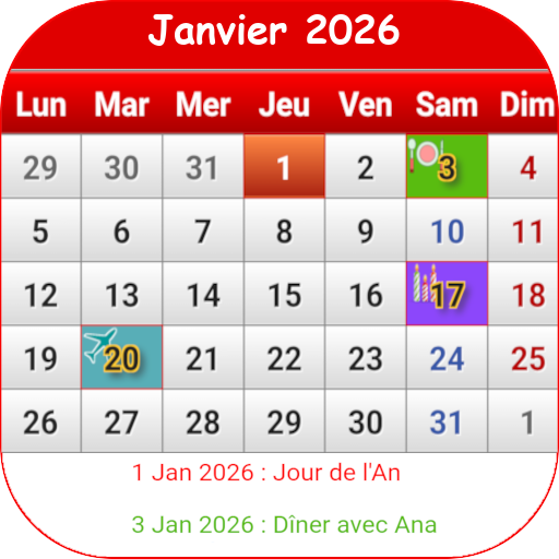 Saint Barthelemy Calendrier