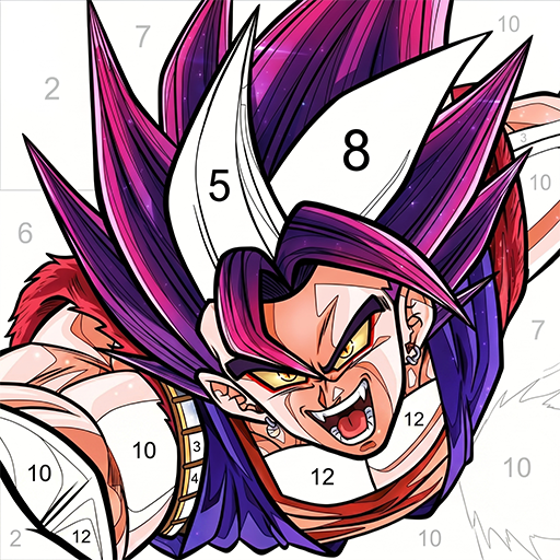 Anime Color Fan By Number Game