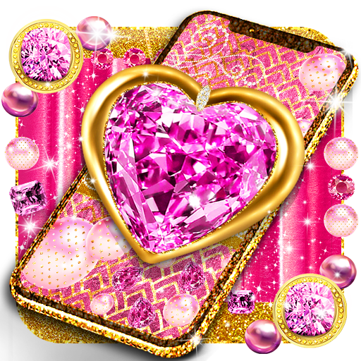 Pink gold luxury wallpaper