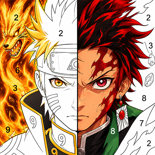 Fan Anime Color By Number