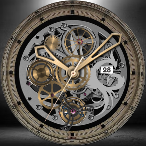 Elegant Skeleton Watch Face