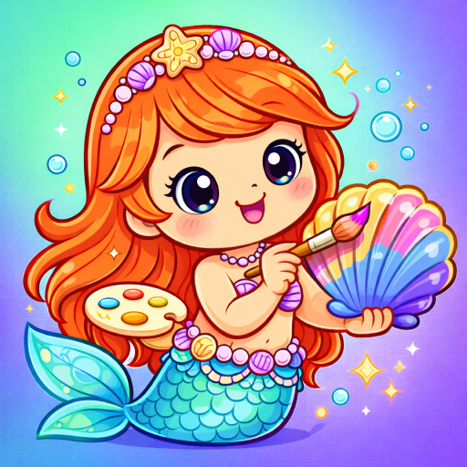 Mermaid Coloring Book
