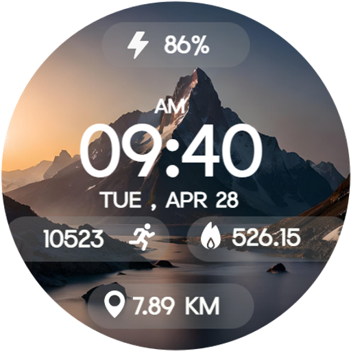 Mountain Glow DigitalWatchFace