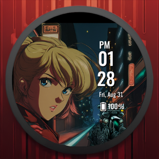 Neon Anime WatchFace: Sabrina