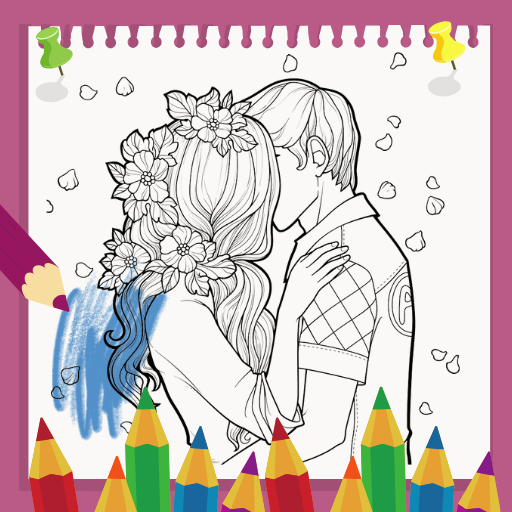 Valentine Love Coloring Book