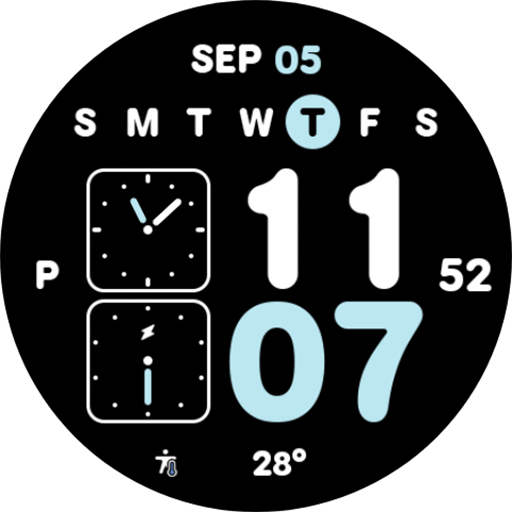 NW030: Digital watch face