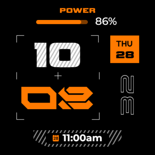 Oled - B&B  Digital watch face