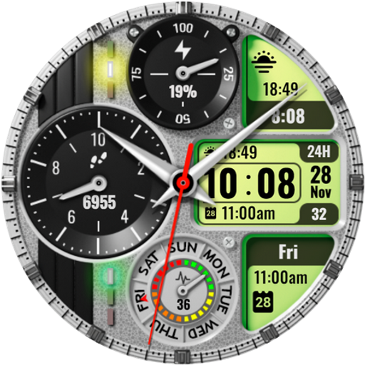 PT27 Hybrid Watch Face