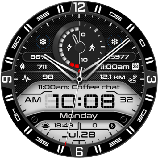 PT13 Hybrid Watch Face