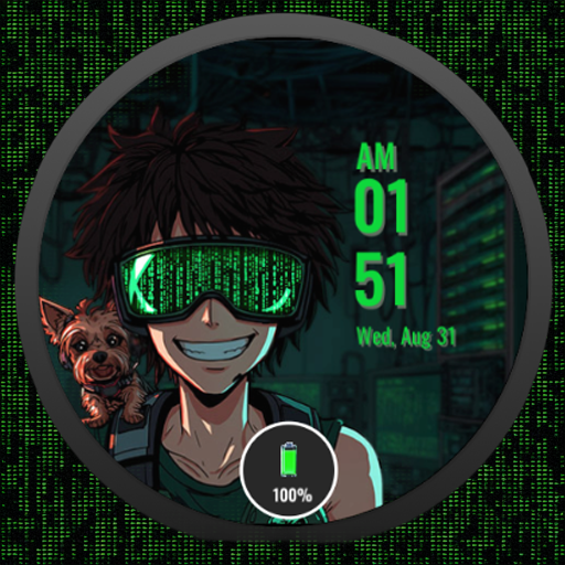 Neon Anime WatchFace: Zed