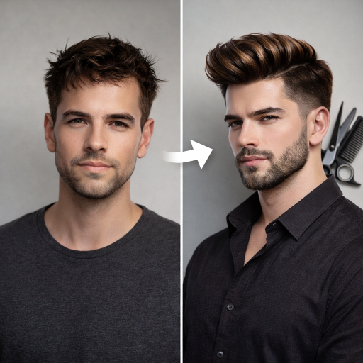 AI Men's Hairstyle: Try On