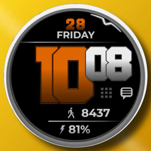 RACE - Big digital watch face