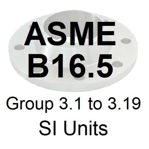 ASME B16.5 Group 3.1 to 3.19 S
