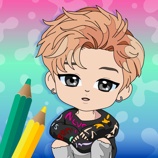 KPOP Chibi Idol Coloring Book
