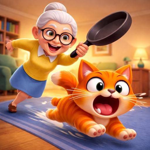 Kitty vs Granny Chaos House